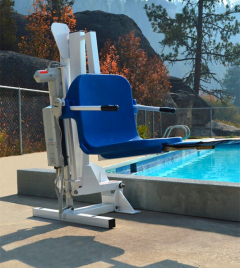 pool lift ambassador outside inground